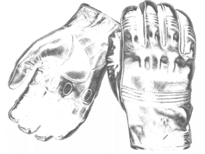All-Leather Gloves with Knuckle Armor