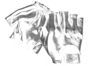 Half-Finger Leather Driving Gloves