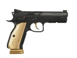 CZ SHADOW 2 GOLD DIGGER OR 9MM - 19RD GOLD GRIP ADJ REAR SIGHT