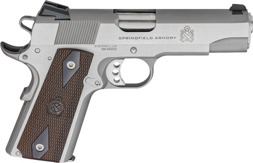 SPRINGFIELD 1911 GARRISON - 9MM 4.25" 9RD SS/WALNUT