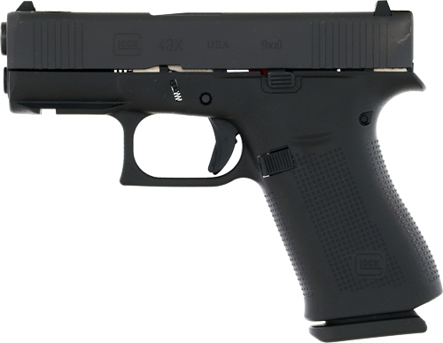 GLOCK 43X 9MM LUGER FS 10-SH – W/ FRONT RAIL BLACK