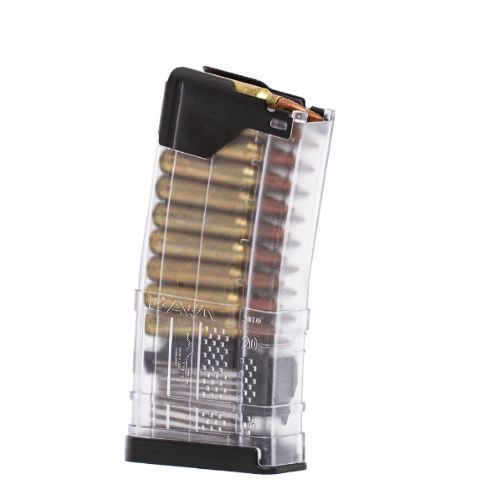 LANCER MAGAZINE L5AWM AR-15 – 5.56X45 20RD TRANSLUCENT CLEAR