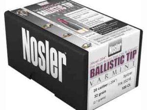 NOSLER BULLETS 20 CAL .204 - 32GR BALLISTIC TIP 100CT