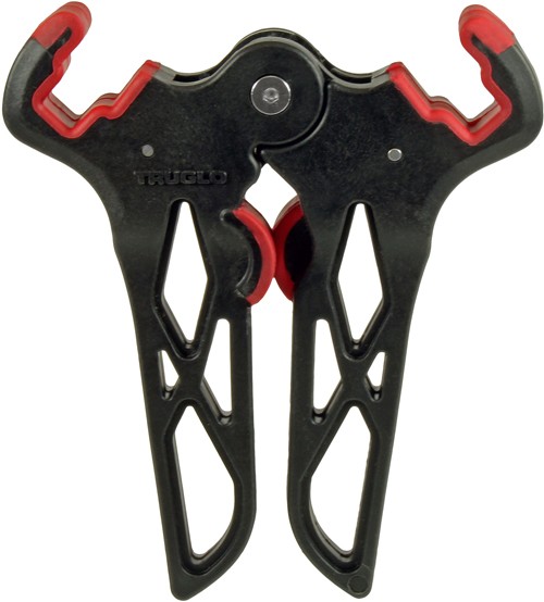 TRUGLO MINI BOW STAND BOW-JACK - 5.8" BLACK/RED