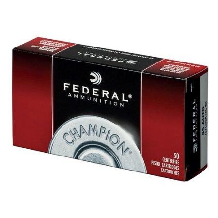 Federal Champion Training 45 Auto (ACP) 230gr FMJ Handgun Ammo - 50 Rounds