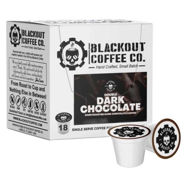 DOUBLE DARK CHOCOLATE - FLAVORED COFFEE PODS - 18CT