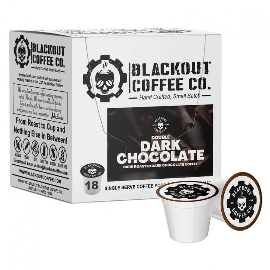DOUBLE DARK CHOCOLATE – FLAVORED COFFEE PODS – 18CT