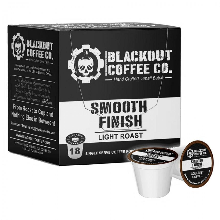SMOOTH FINISH LIGHT ROAST COFFEE PODS – 18CT