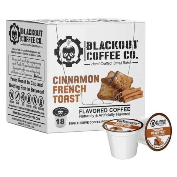 CINNAMON FRENCH TOAST FLAVORED COFFEE PODS - 18CT