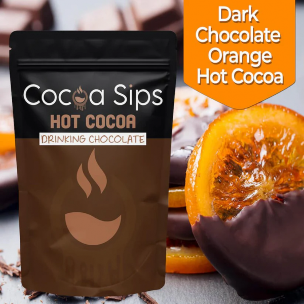Dark Chocolate Orange Hot Cocoa by Cocoa Sips